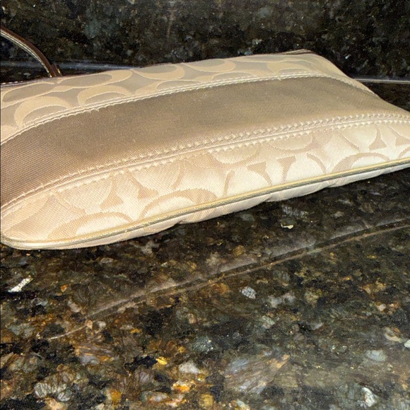 Coach Signature Beige Wristlet Clutch - Picture 6 of 9